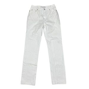 Matthew Adams Dolan Women's High‎ Rise White Jeans Size 29 Straight Fit Denim